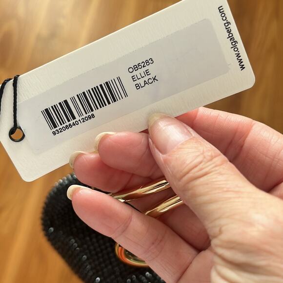 Oloa Bero  Ellie Crystal Mesh Ring Handle Bag - Picture 7 of 8